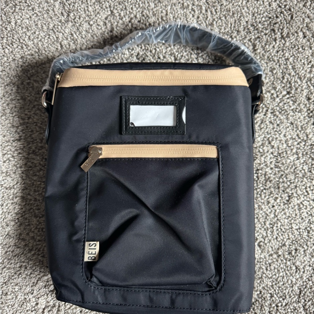BEIS Black and Tan Men's Bag